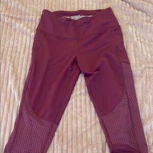 Victoria's Secret Burgundy Leggings